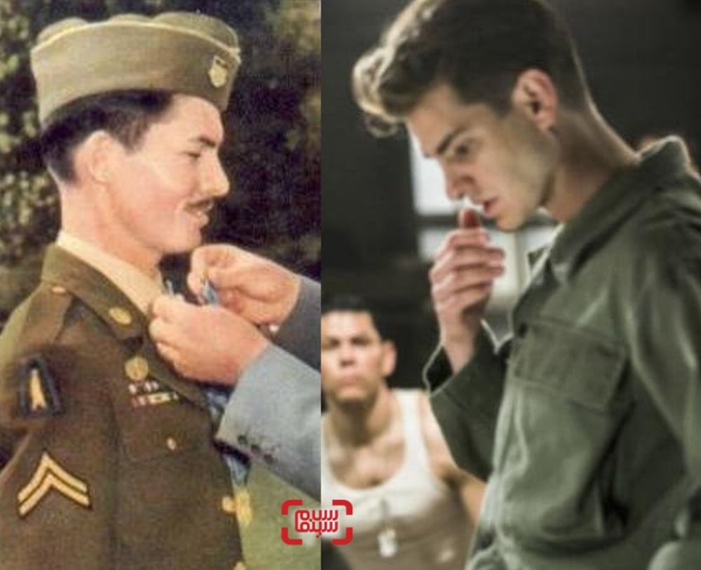 اندرو گارفیلد در فیلم «ستیغ اره‌ای» (Hacksaw Ridge) در نقش دزموند داس